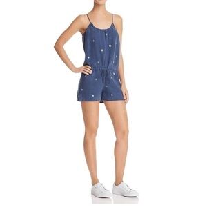 BELLA DAHL TIE WAIST LINEN ROMPER